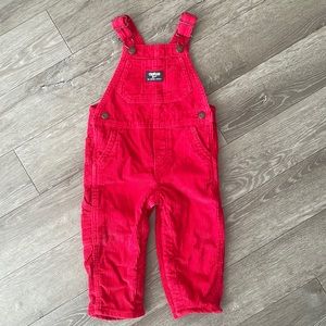 OshKosh Red cord Overalls (18months)